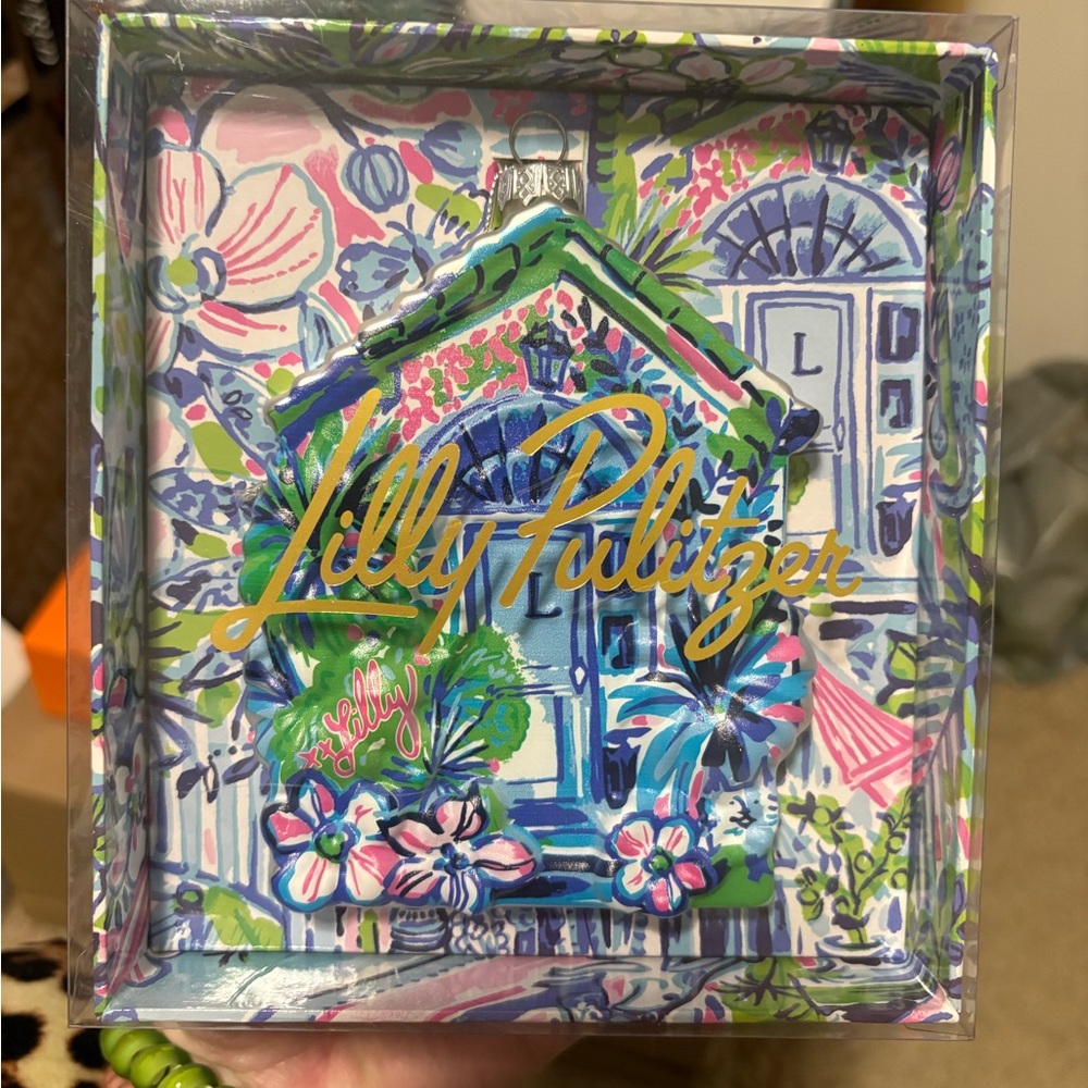 Lilly Pulitzer Floral house ornament